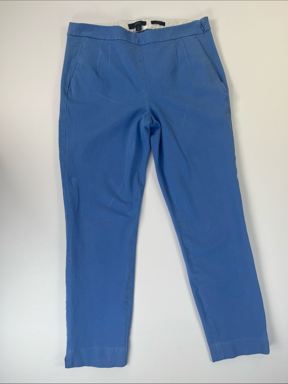 J.Crew Martie Straight-Leg Pants in Cornflower Blue Sz 4